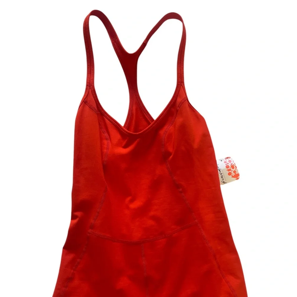 Free People Movement Good Karma
Onesie,leggings,Size M,
Flame colored Orange,NWT - Picture 3 of 12